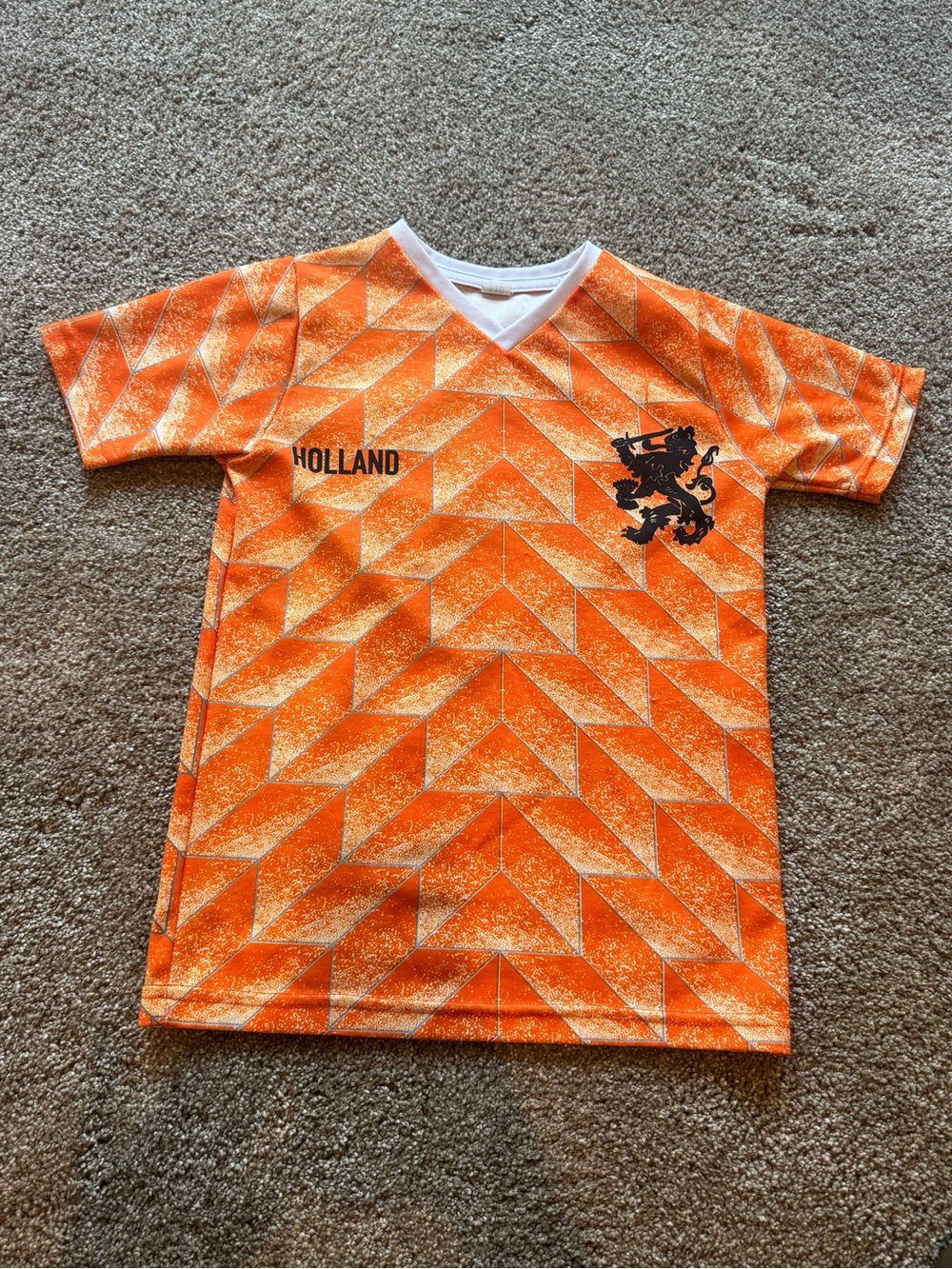 Holland Kids' Orange Soccer Jersey Top